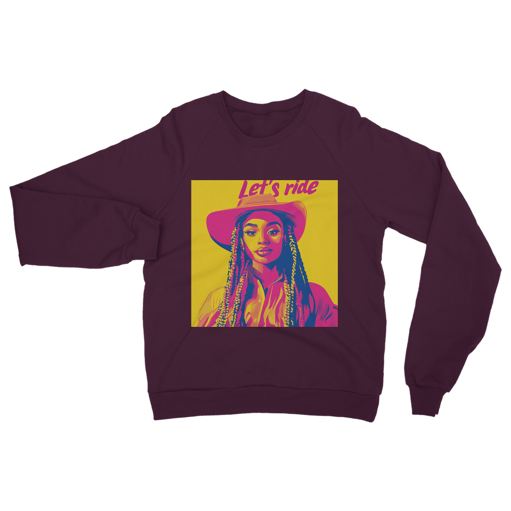 Bey Collection| Winnie Orange : Let's Ride Classic Adult Sweatshirt