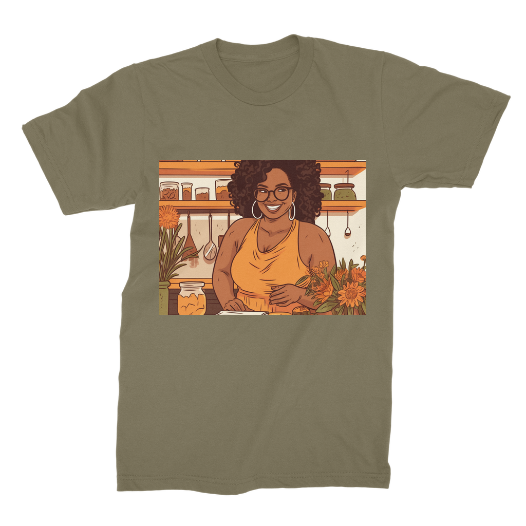 |Sunny Melanin Magic | Premium Jersey Adult T-Shirt