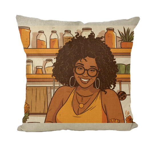 | Mimi Melanin Magic| Throw Pillow with Insert
