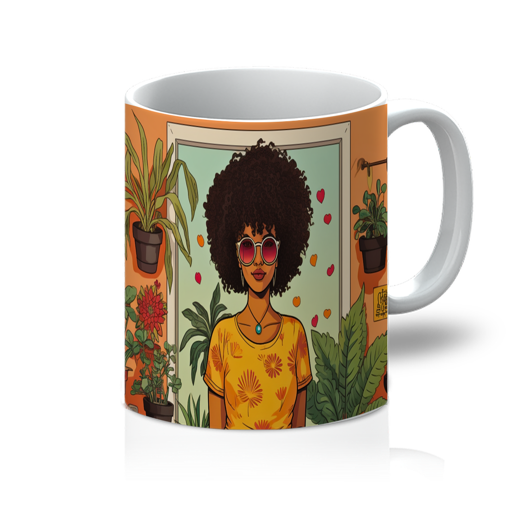 | Plant Mom Collection | Amina Tangerine | 11oz Mug