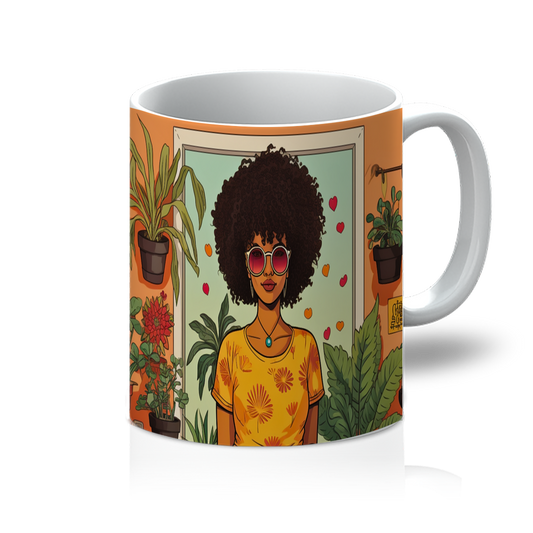| Plant Mom Collection | Amina Tangerine | 11oz Mug