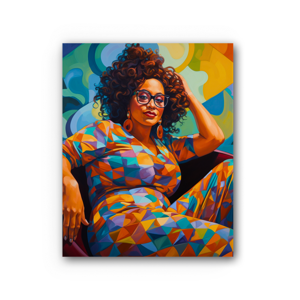 Black In Tech Collection | Maiya | Premium Stretched Canvas