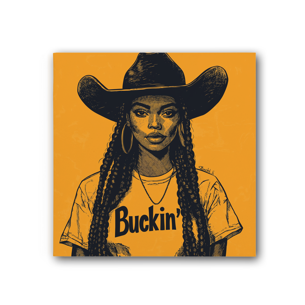 Bey Collection |  Buckin' Premium Stretched Canvas