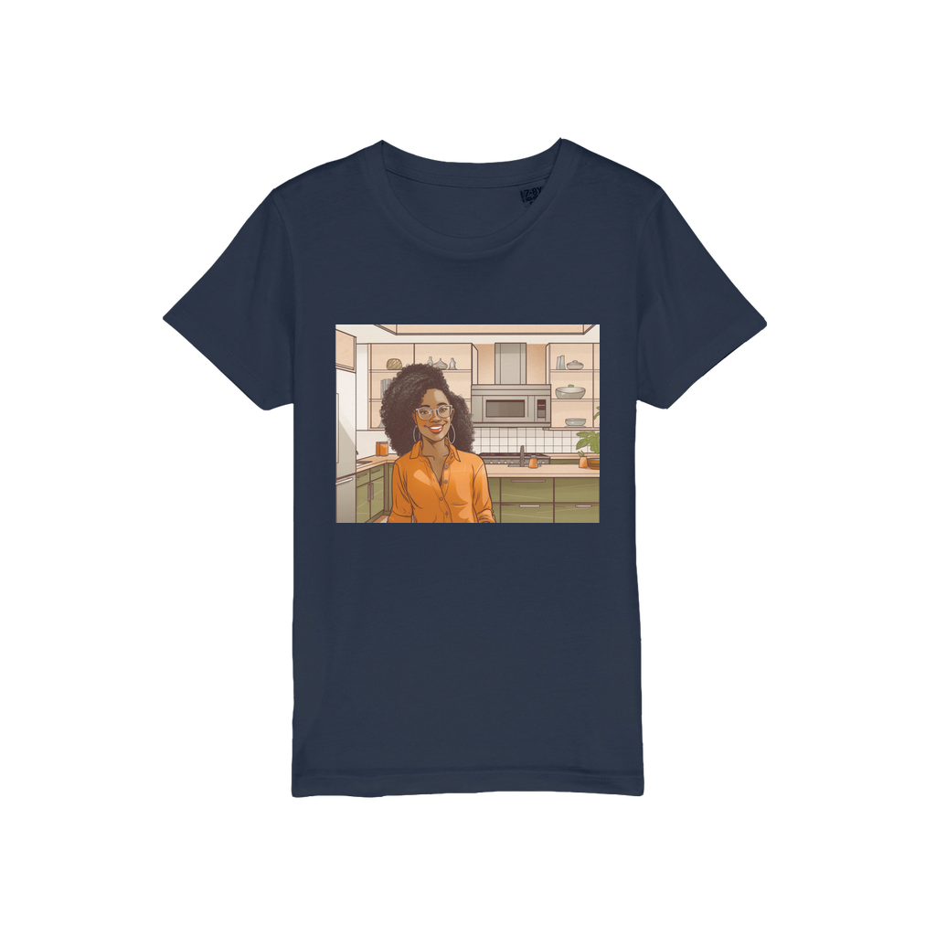 | Rose Melanin Magic | Organic Jersey Kids T-Shirt