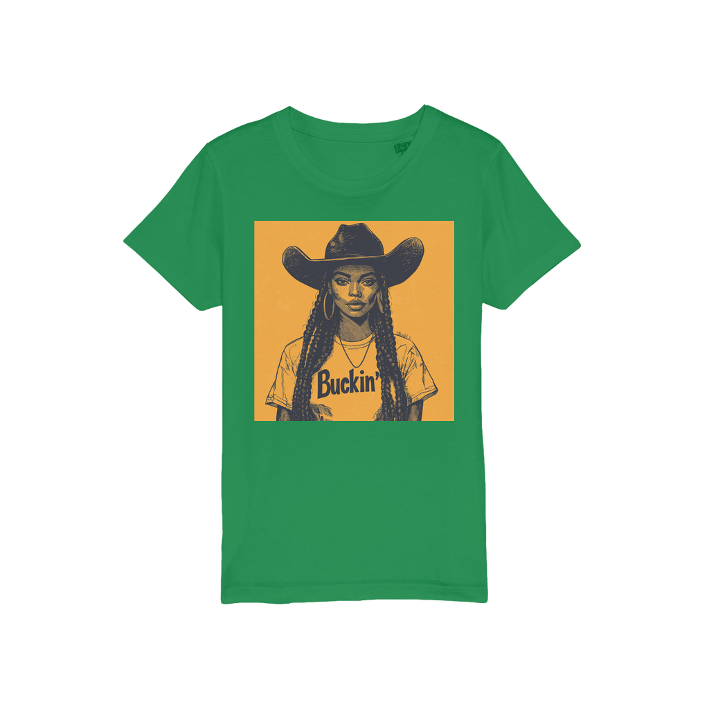 Bey Collection |  Buckin' Organic Jersey Kids T-Shirt