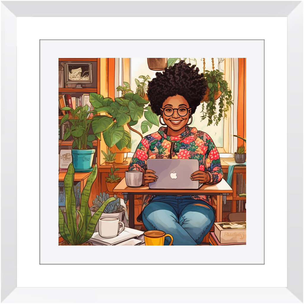 Black In Tech | Asha | Framed Prints
