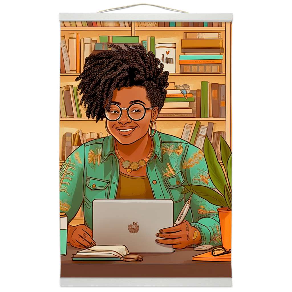 Black in Tech Collection | Kiana | Hanging Canvas Prints | Women Innovator |