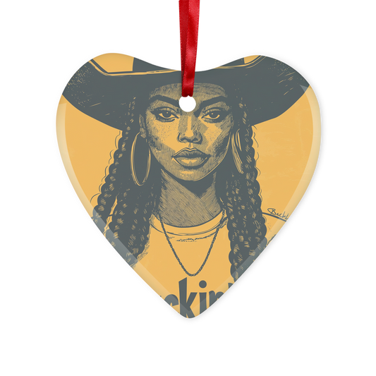 Bey Collection |  Buckin' Glass Hanging Ornament