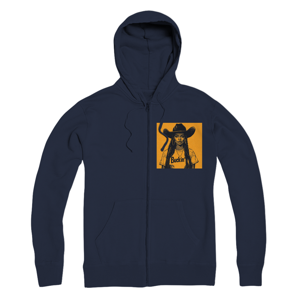 Bey Collection |  Buckin' Premium Adult Zip Hoodie