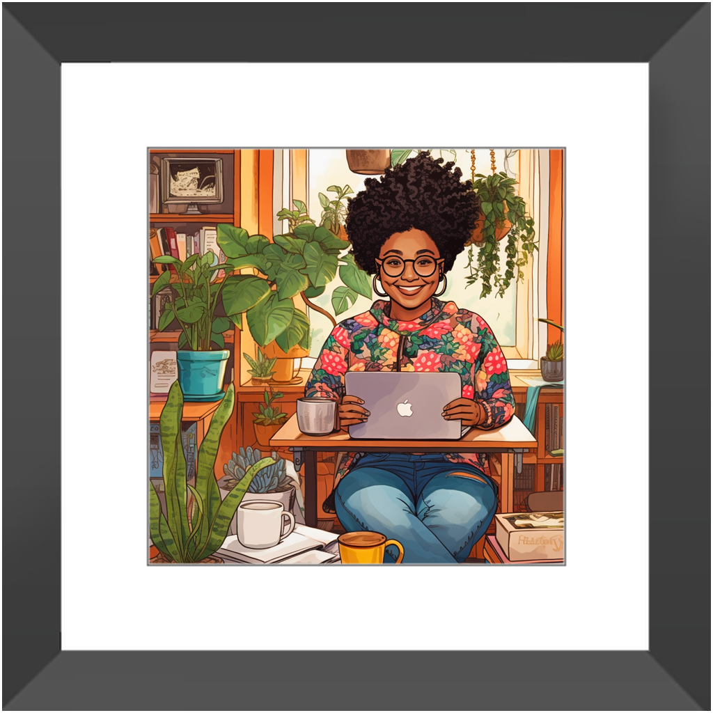 Black In Tech | Asha | Framed Prints