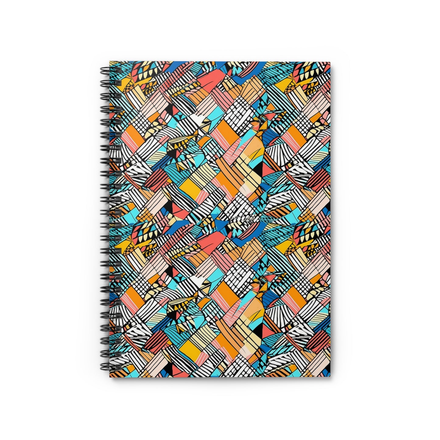 African Wax Print | Spiral Notebook - Ruled Line