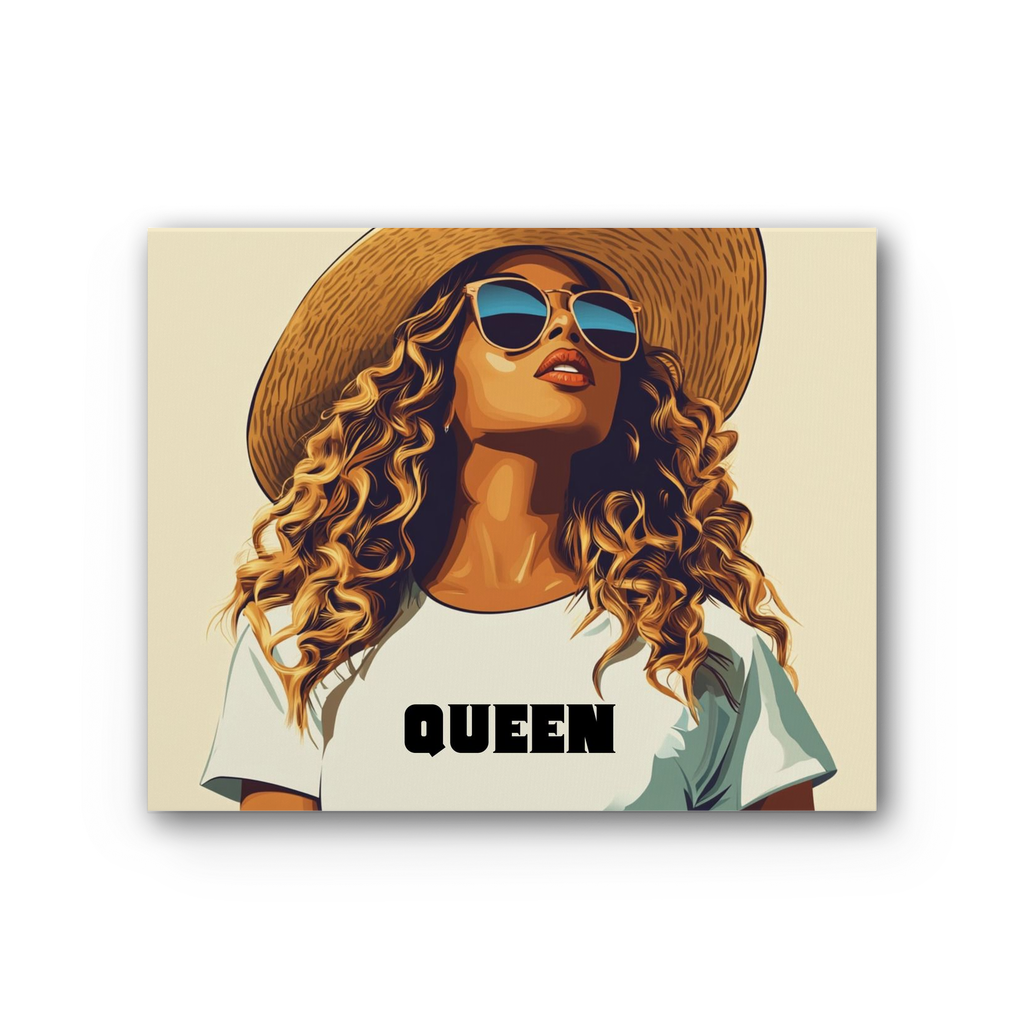Bey Collection| Queen | #Cowboycater| Premium Stretched Canvas