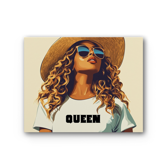 Bey Collection| Queen | #Cowboycater| Premium Stretched Canvas