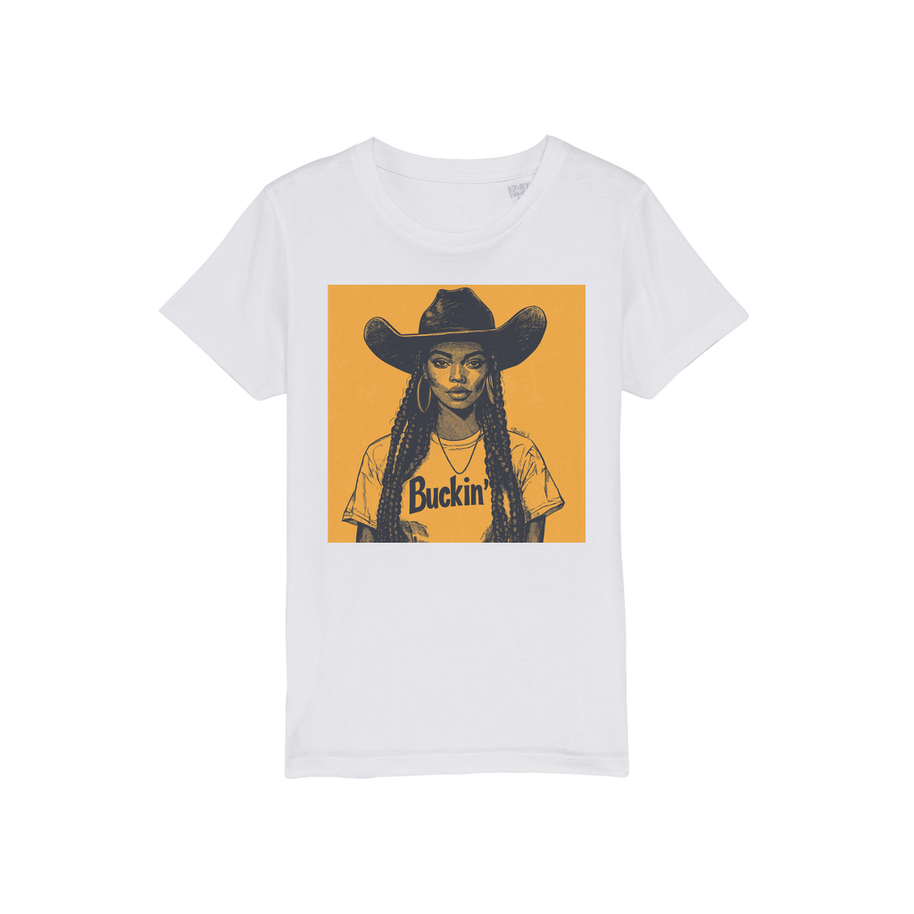 Bey Collection |  Buckin' Organic Jersey Kids T-Shirt