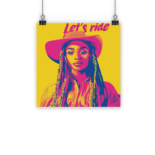 Bey Collection| Winnie Orange : Let's Ride Classic Poster