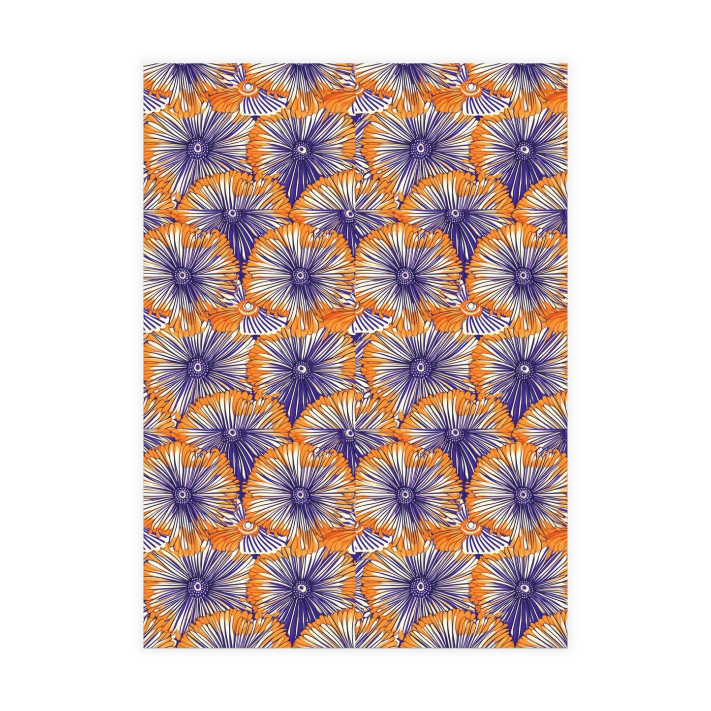 Aso Ebi Affair | Postcard Bundles (envelopes included) | African Wax Print | Orange and white|