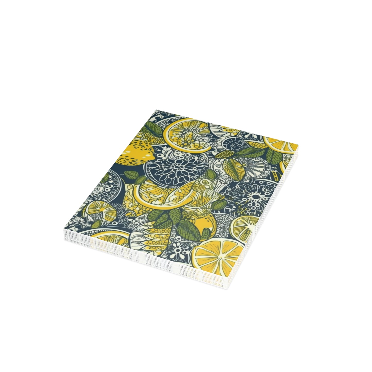 Lemons and Leaves | lemonade lace brunch Postcard Bundles (envelopes included)  | African Wax Print|