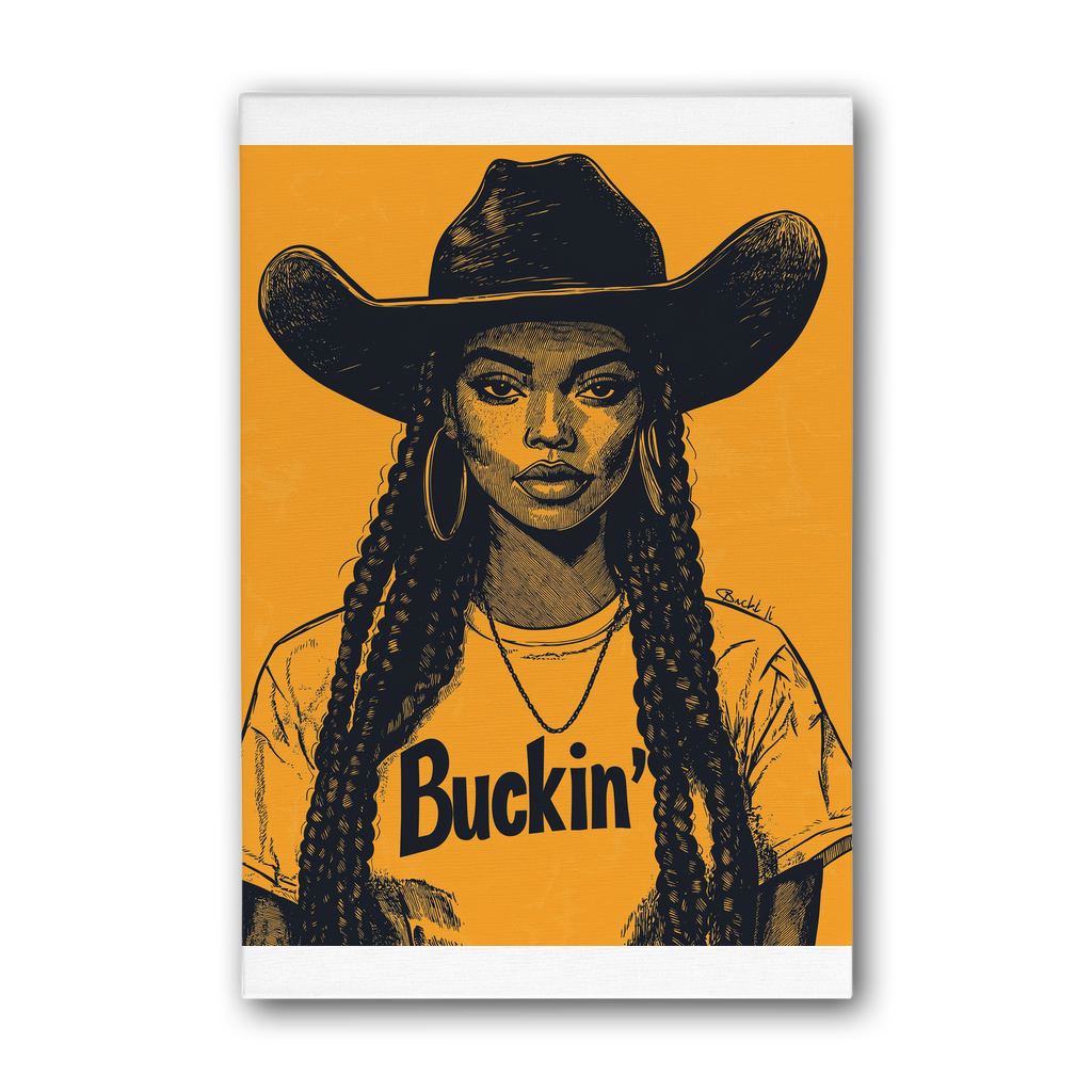 Bey Collection |  Buckin' Premium Stretched Canvas