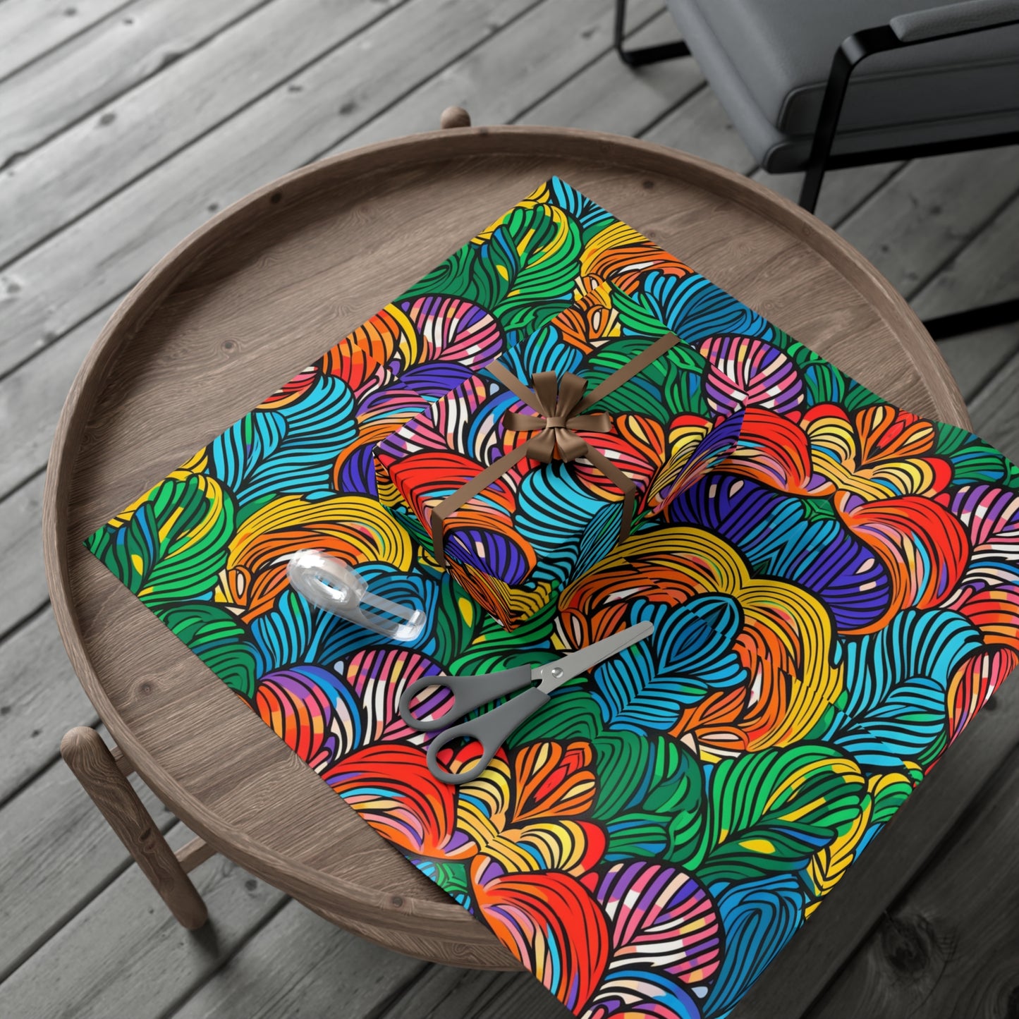 Buuya Leaves| African Wax Print| Gift Wrap Papers