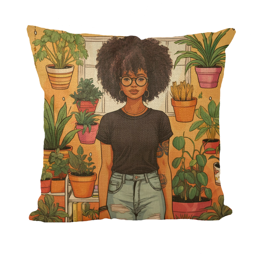 Plant Mom Collection | Tequlia Sunrise | Throw Pillow with Insert