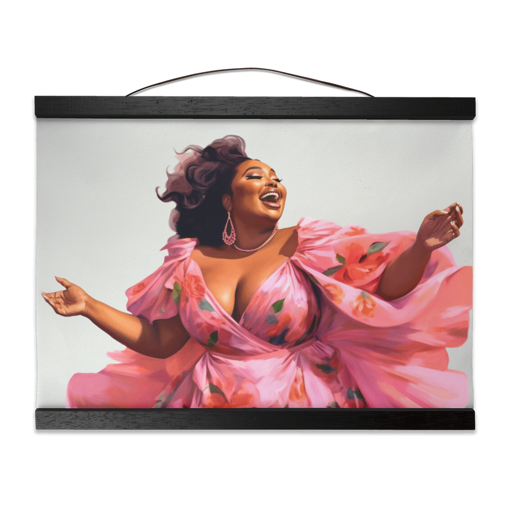 How We See Ourselves Collection | I Feel Beautiful  | Ayanna |  Hanging Canvas Print |