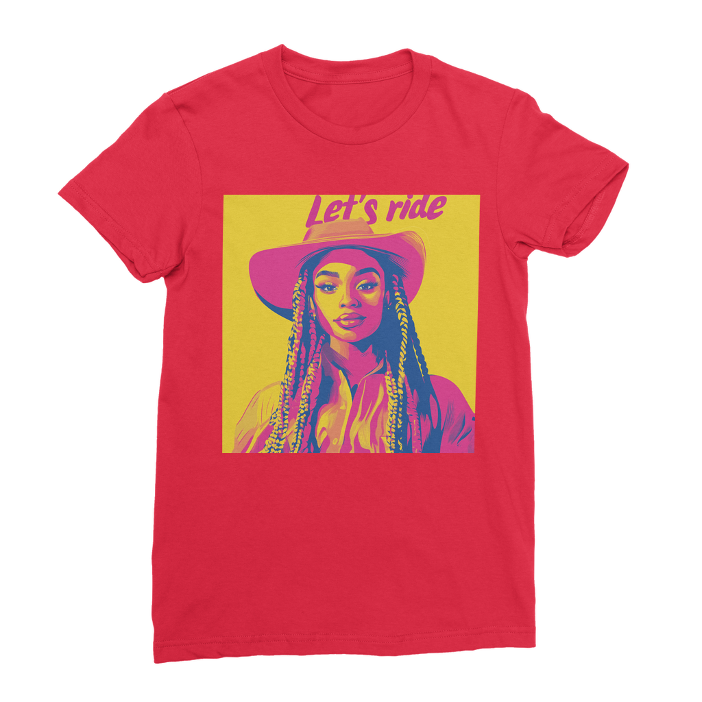 Bey Collection| Winnie Orange : Let's Ride Premium Jersey Women's T-Shirt