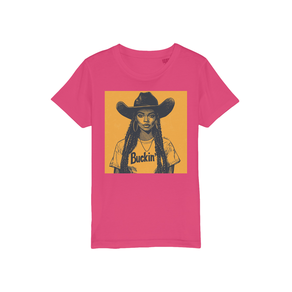 Bey Collection |  Buckin' Organic Jersey Kids T-Shirt