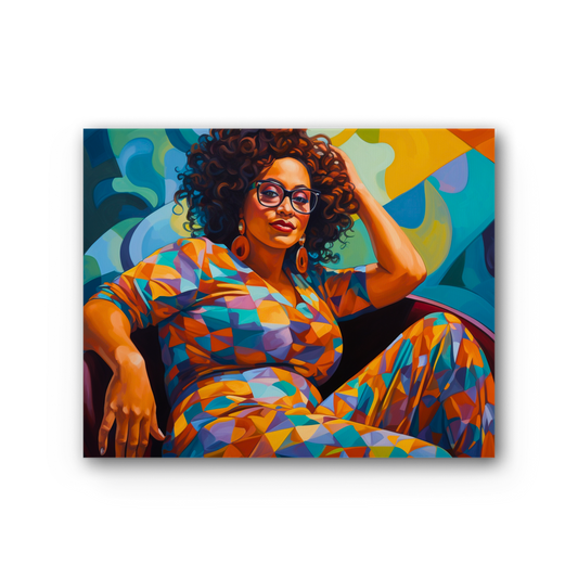 Black In Tech Collection | Maiya | Premium Stretched Canvas