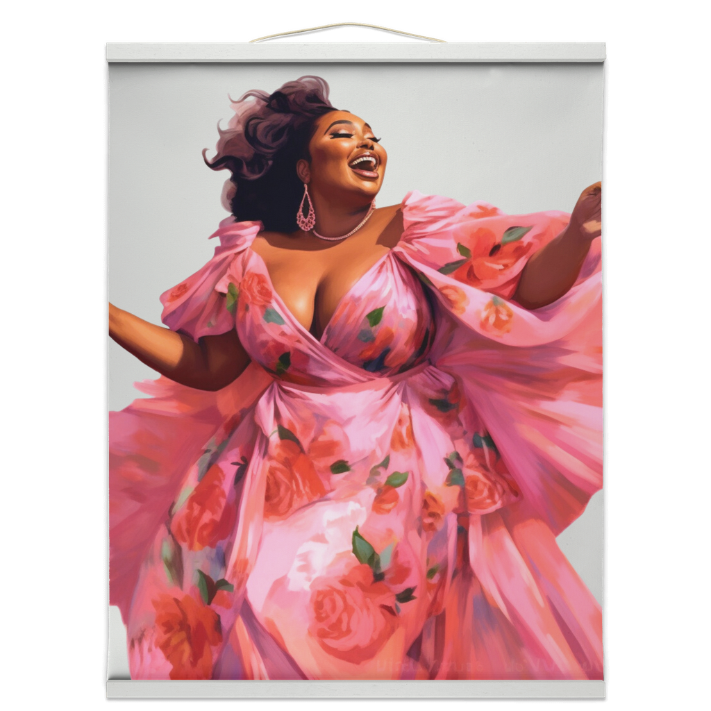 How We See Ourselves Collection | I Feel Beautiful  | Ayanna |  Hanging Canvas Print |