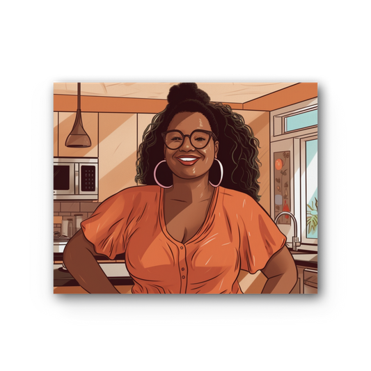 | Grace Melanin Magic | Premium Stretched Canvas