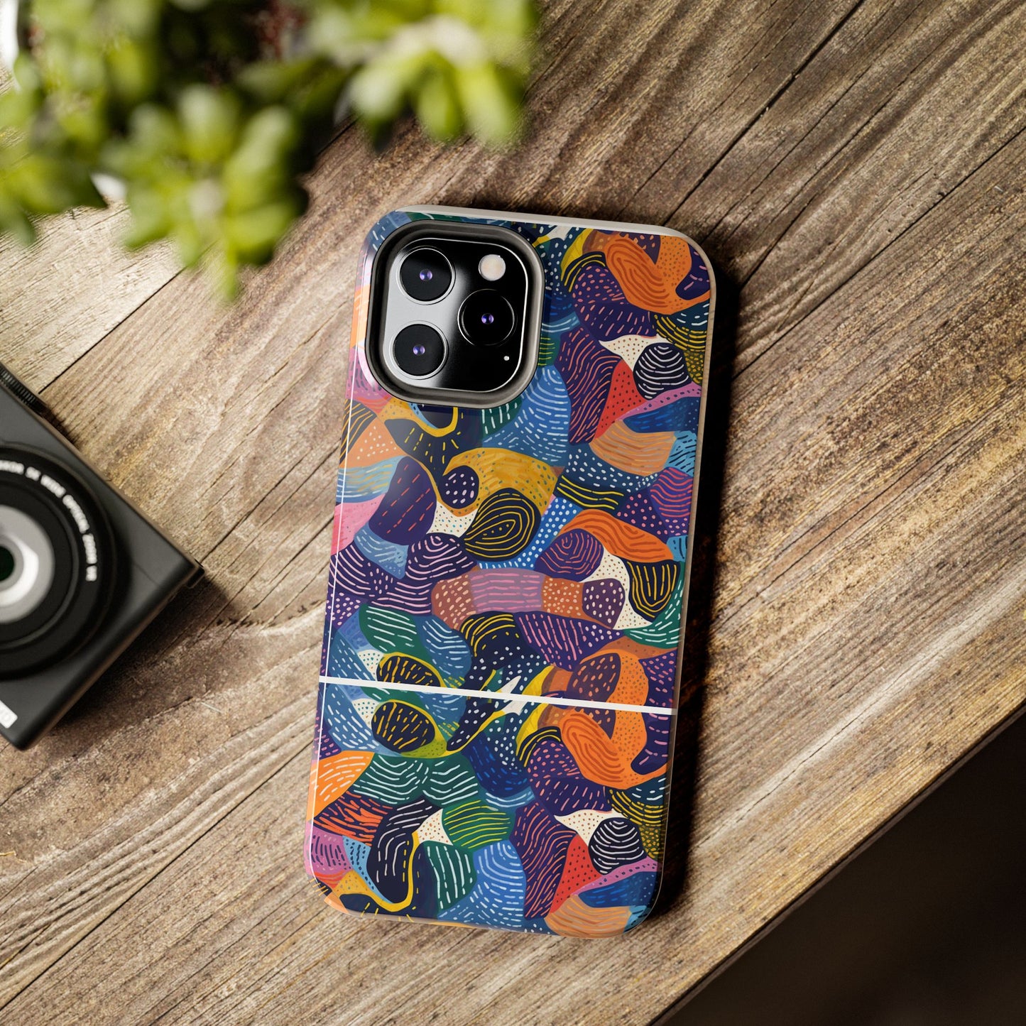 Kiki Collections | iPhone Case | African Wax Print | Tough Phone Case | Shock Dispersion | Protective Cover|