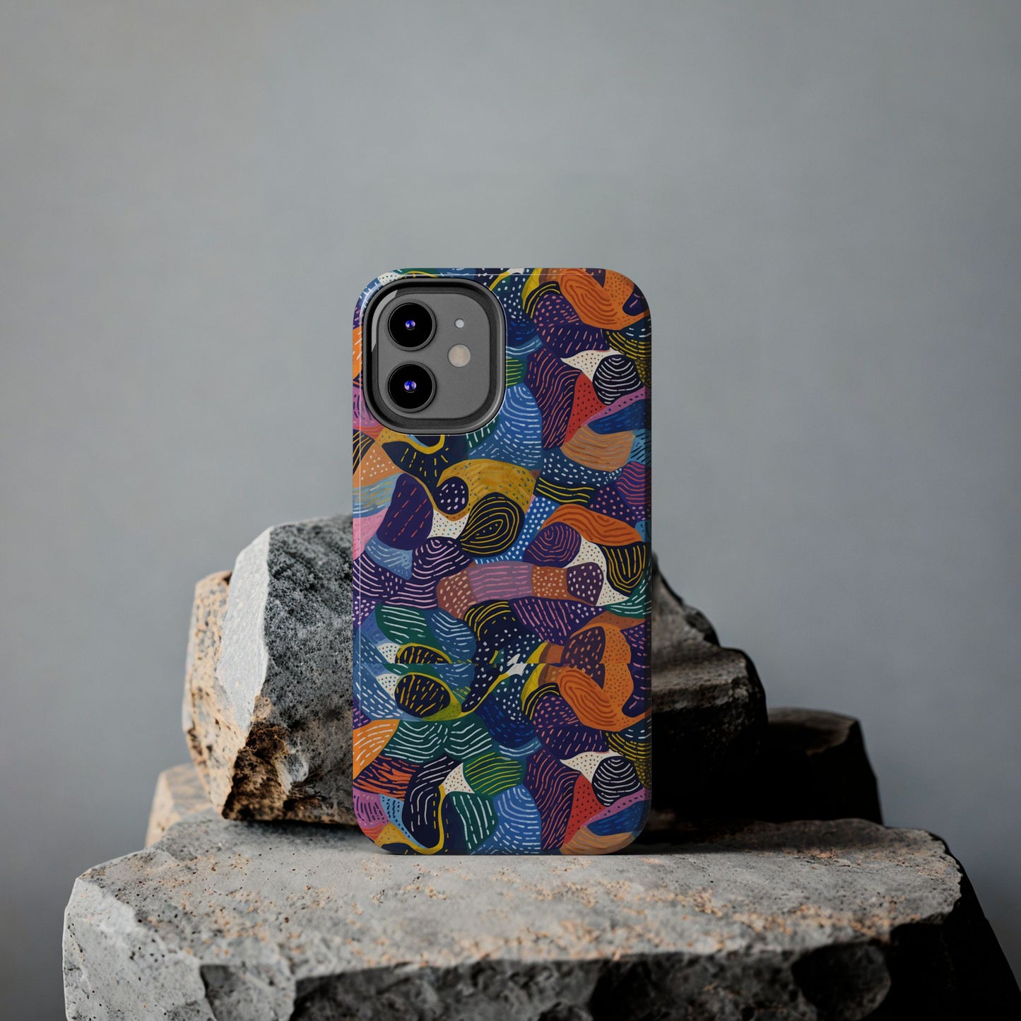 Kiki Collections | iPhone Case | African Wax Print | Tough Phone Case | Shock Dispersion | Protective Cover|