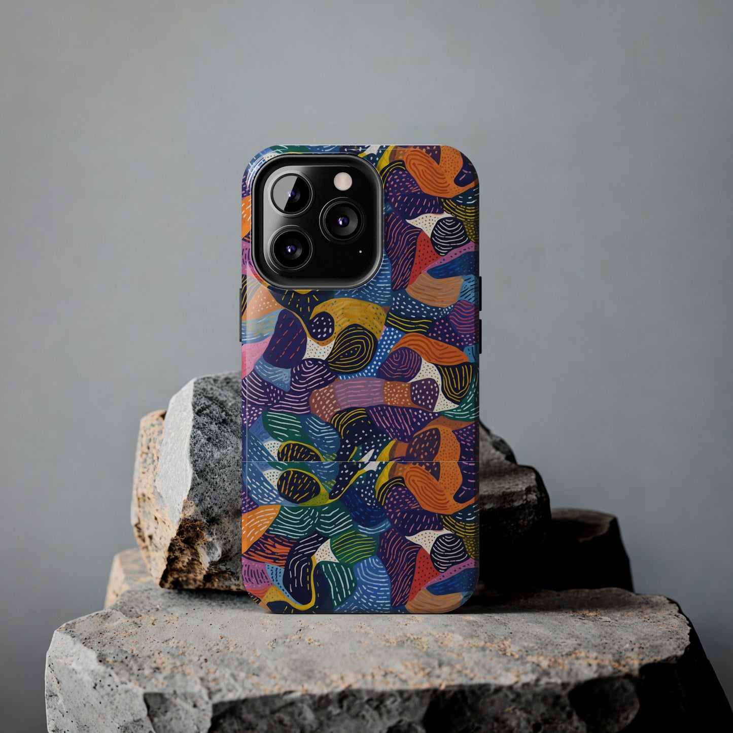 Kiki Collections | iPhone Case | African Wax Print | Tough Phone Case | Shock Dispersion | Protective Cover|