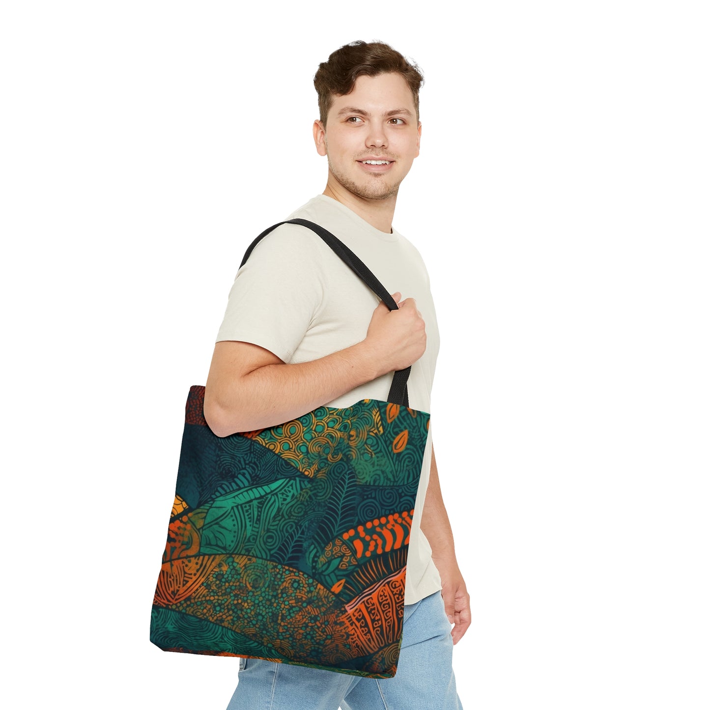 Kente Kaleidoscope | Tote Bag | Book Tote| Groceries Tote | Bachelorette | African Wax Print | Pattern |