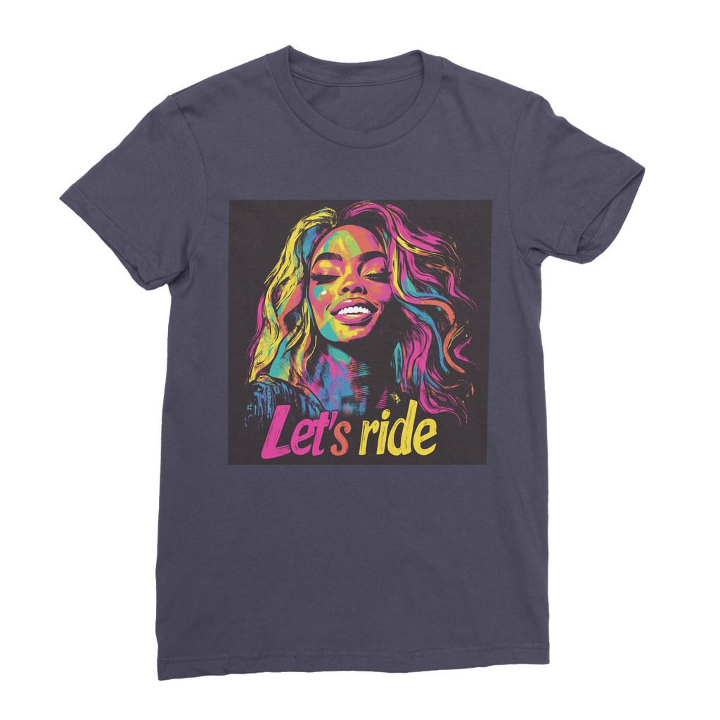 Bey Collection | Neon Bey - Lets Ride Premium Jersey Women's T-Shirt