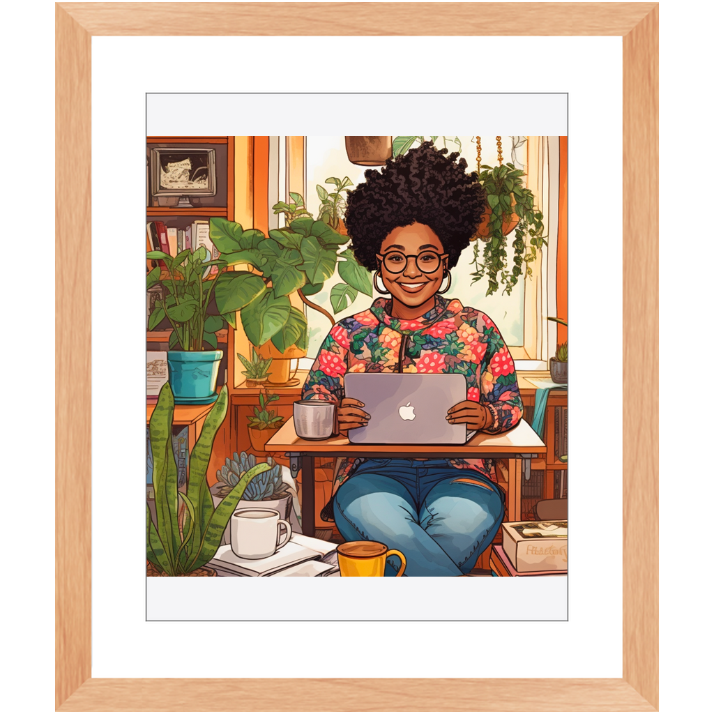 Black In Tech | Asha | Framed Prints