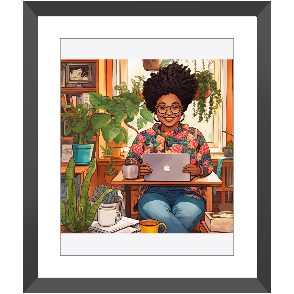 Black In Tech | Asha | Framed Prints