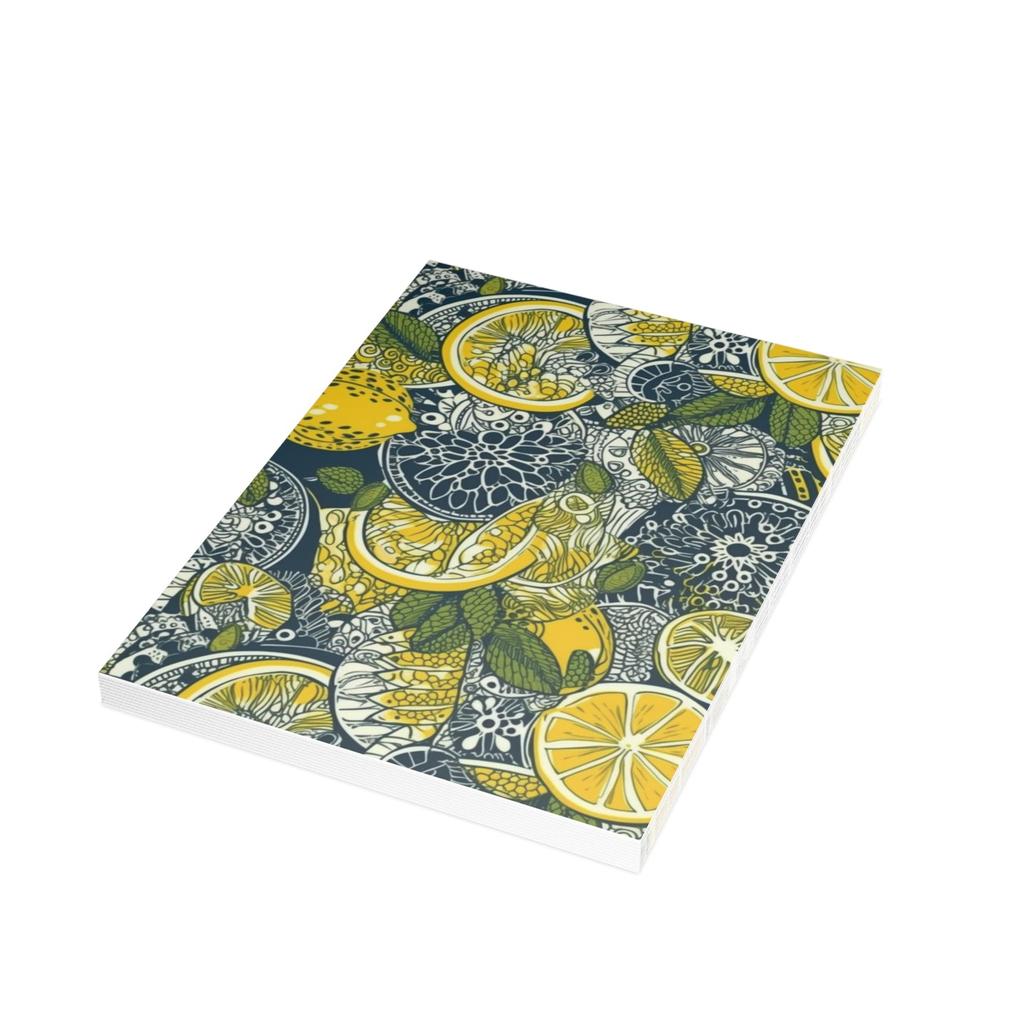 Lemons and Leaves | lemonade lace brunch Postcard Bundles (envelopes included)  | African Wax Print|