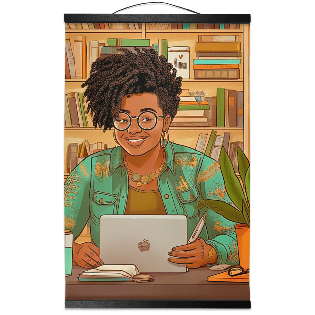 Black in Tech Collection | Kiana | Hanging Canvas Prints | Women Innovator |