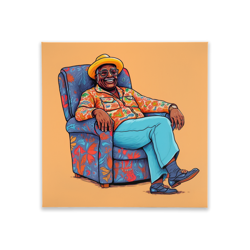 | Black & Bold Collection | James Canvas Tiles | African American Male |