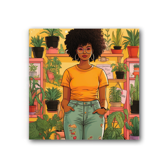 | Plant Mom Collection | Navia Sunlight | Premium Stretched Canvas