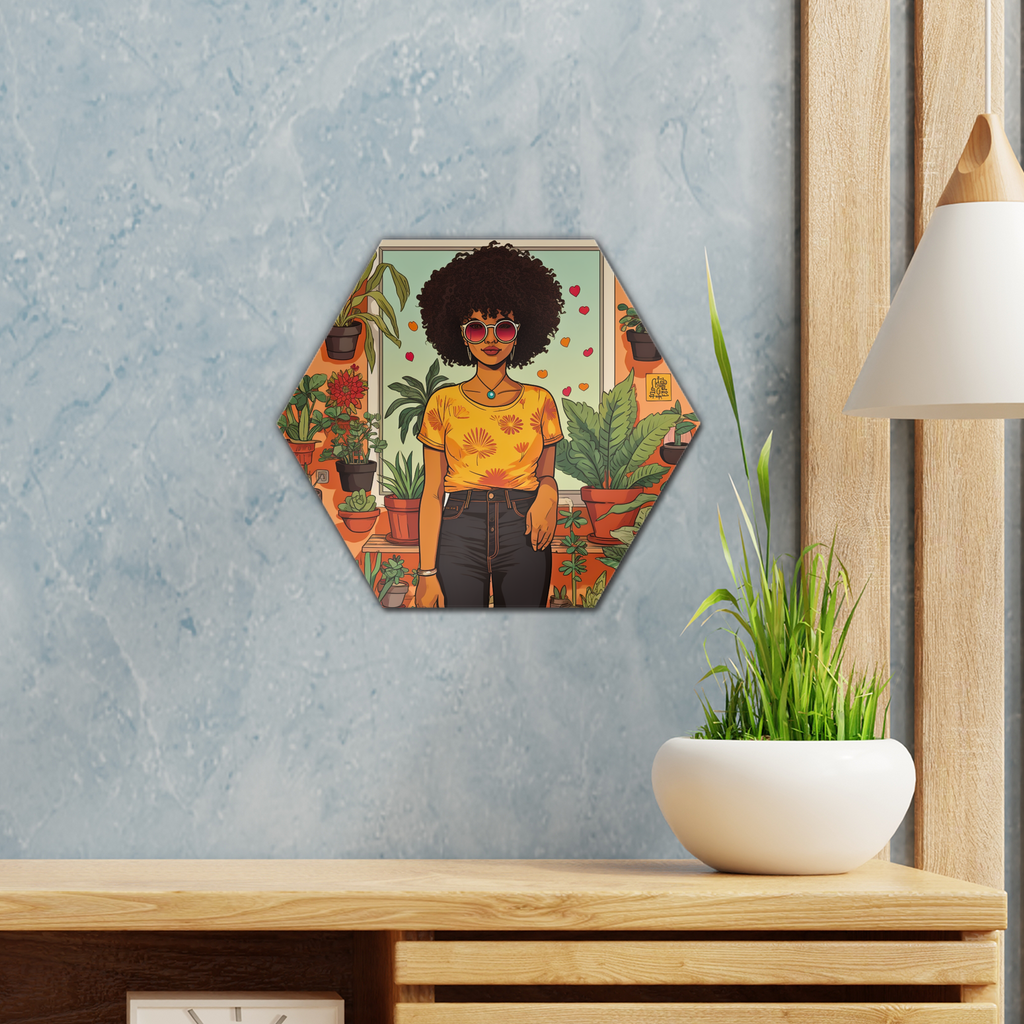 | Plant Mom Collection | Amina Tangerine | Wall Tile