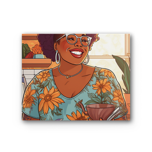 | Nia Melanin Magic| Premium Stretched Canvas