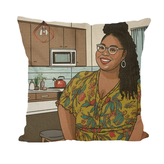 | Everyday Black Girl Magic Collection | Janelle Melanin Magic | Throw Pillow with Insert