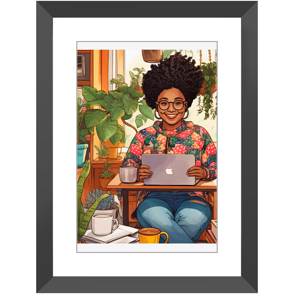Black In Tech | Asha | Framed Prints
