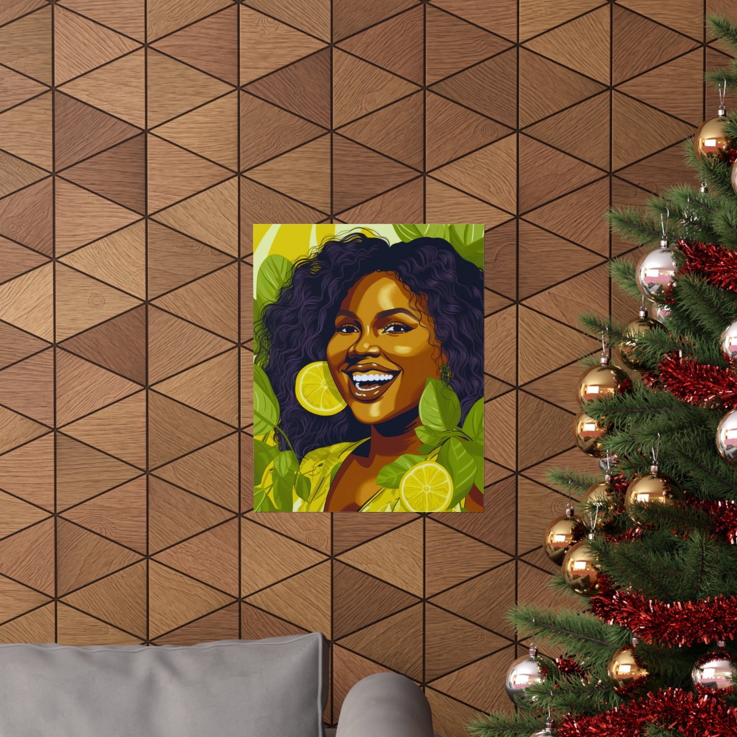 Lemons and Leaves| Premium Matte Vertical Posters