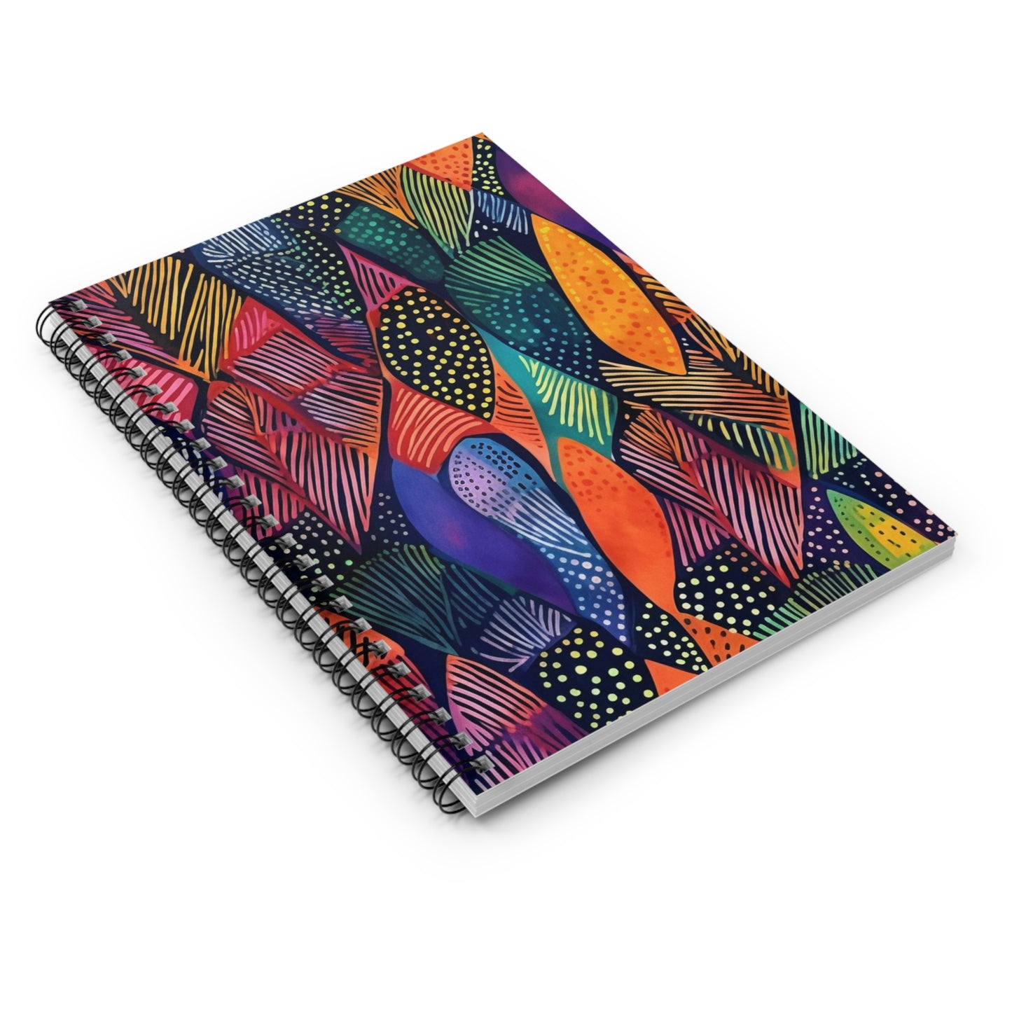 African Wax Print | Spiral Notebook - Ruled Line