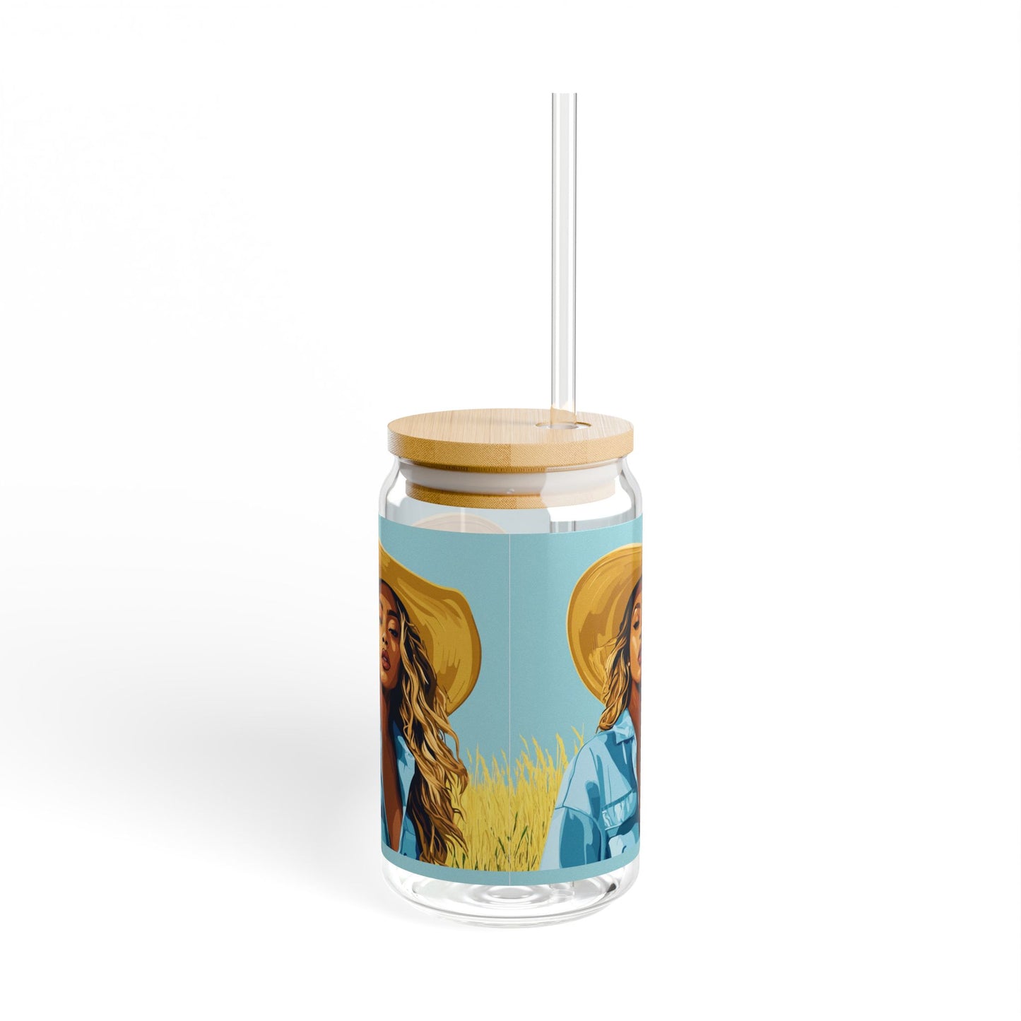 Bey Collection: Joleen | Beehive| Carter| Sipper Glass, 16oz | 16 Carriages | Black Cowgirl|