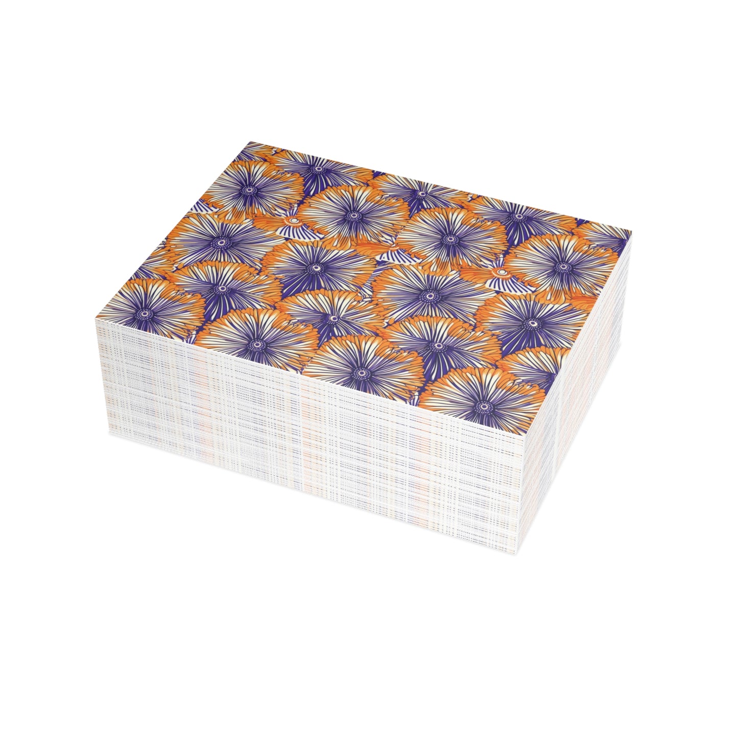 Aso Ebi Affair | Postcard Bundles (envelopes included) | African Wax Print | Orange and white|