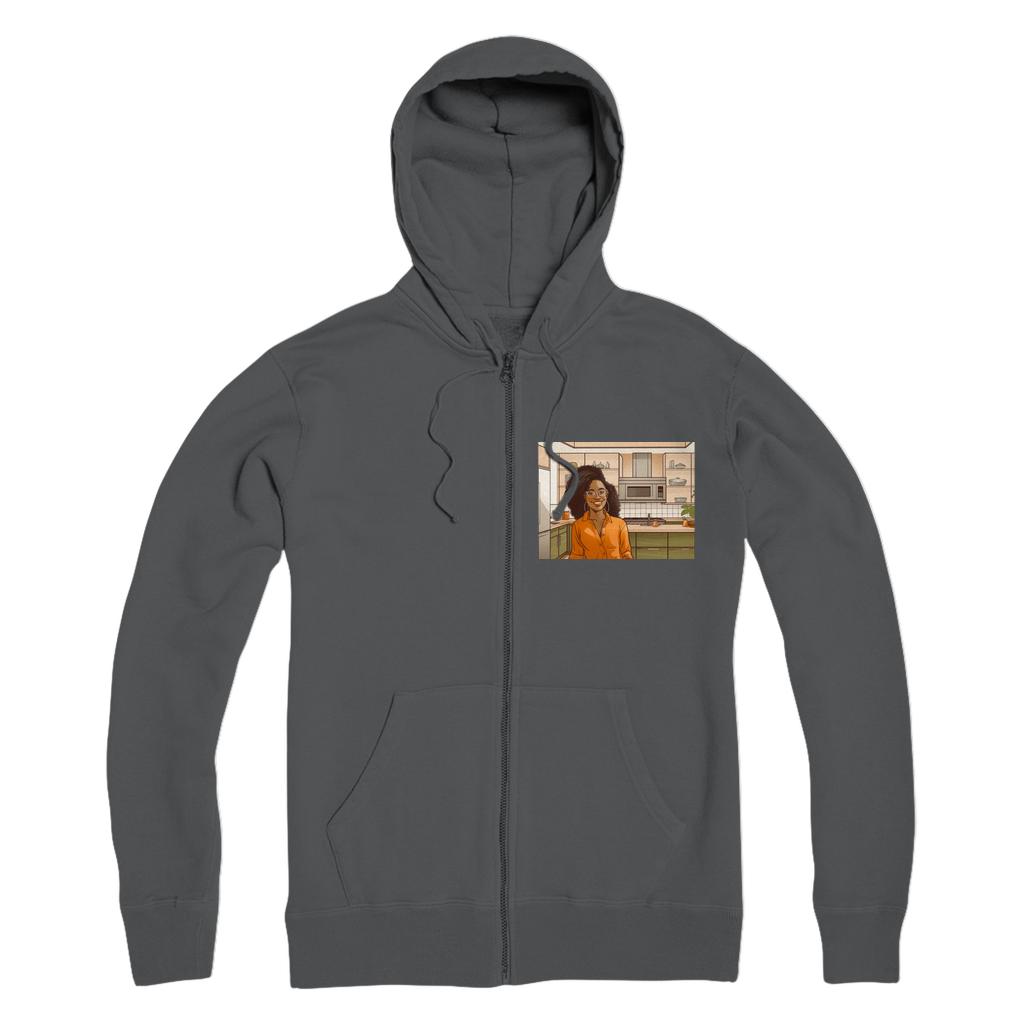 | Rose Melanin Magic | Premium Adult Zip Hoodie